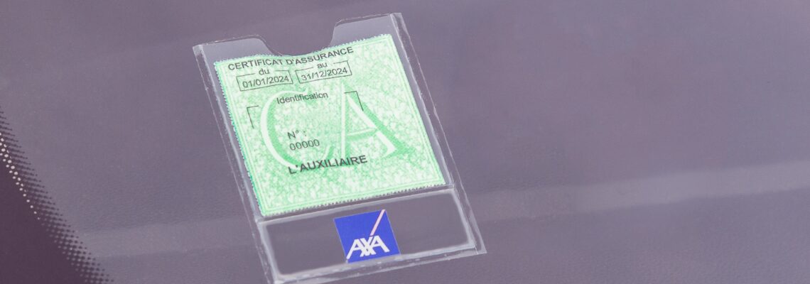 Autocollant pare-brise assurance